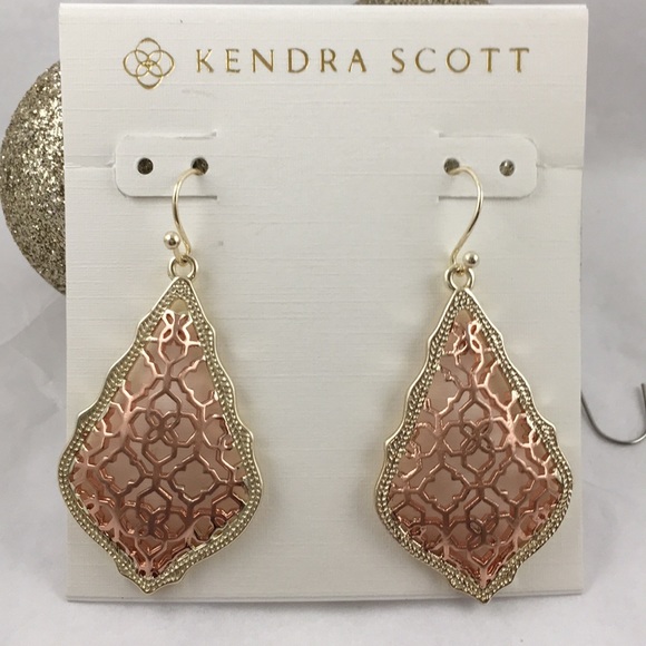 Kendra Scott Addie Drop Earrings Rose Gold/Gold